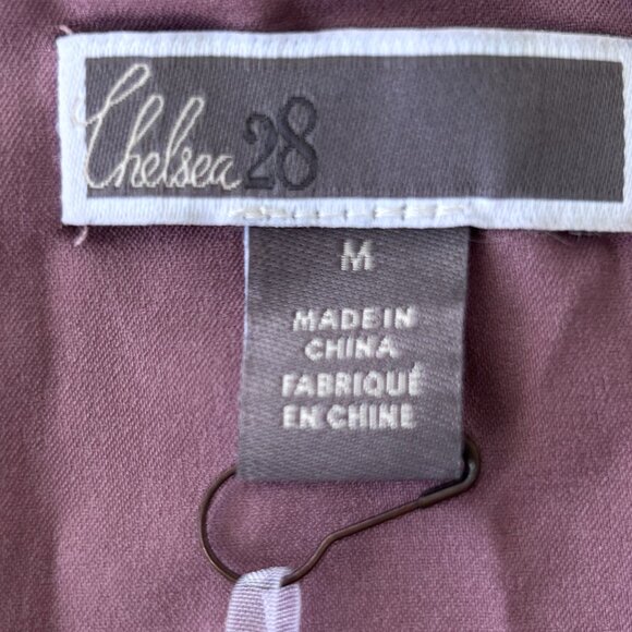 Chelsea28 Dusty Rose Crushed Velvet Sleeveless Midi Dress Straps NWT Medium - Picture 5 of 10